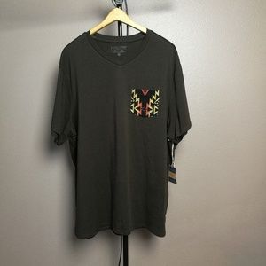 Men's Pendelton T-Shirt Brown XXL Wool Pocket